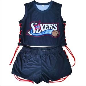 Sixers Jersey&shorts set small-XL available NEW